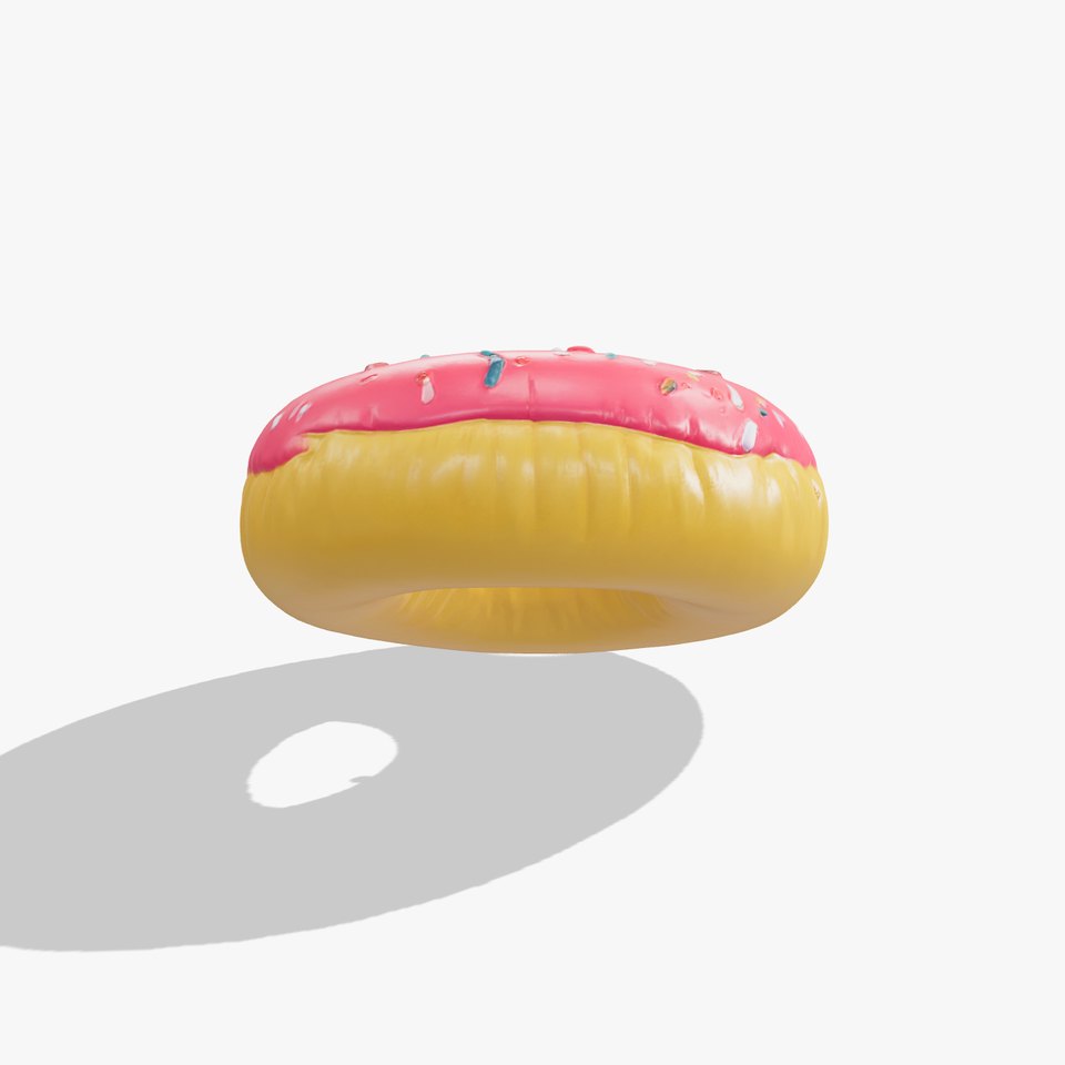 Inflatable Donut with Sprinkles Model Pack